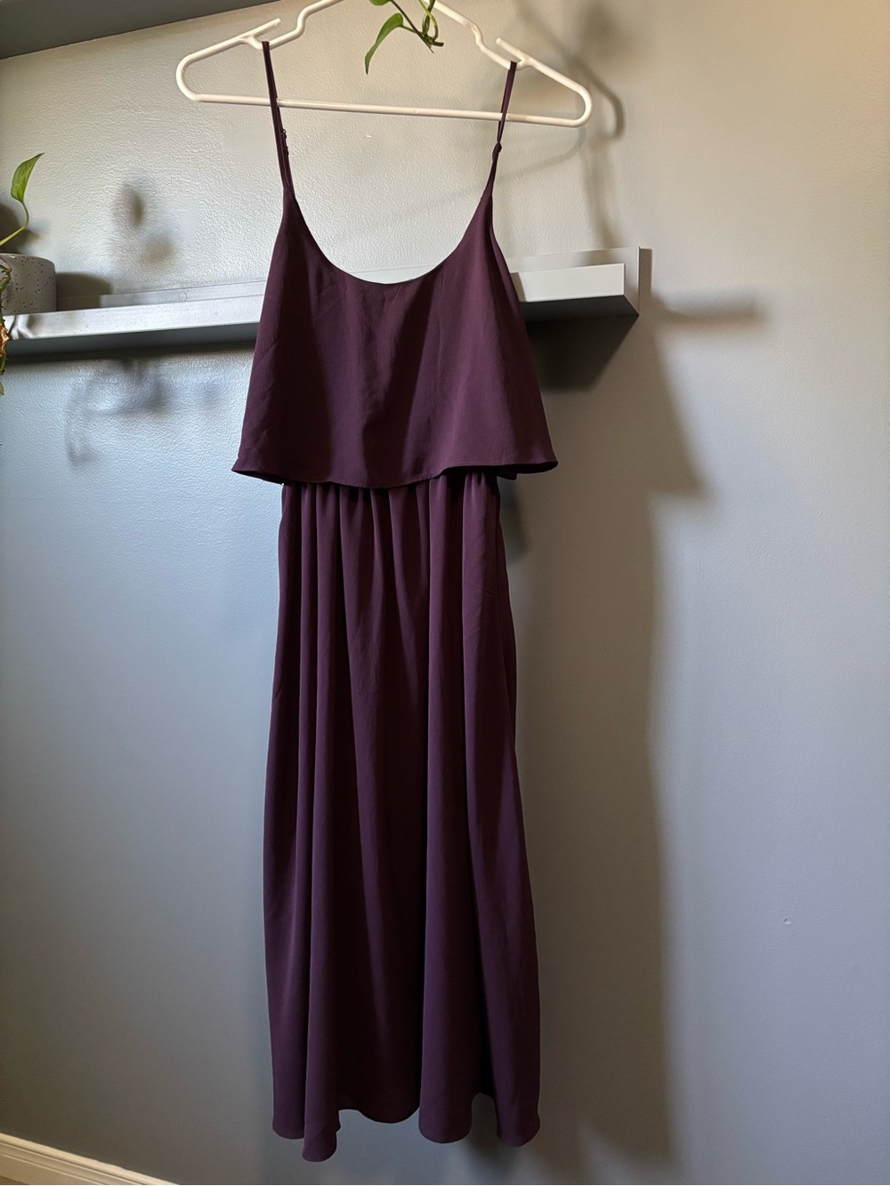 Oak + Fort Purple Midi Dress